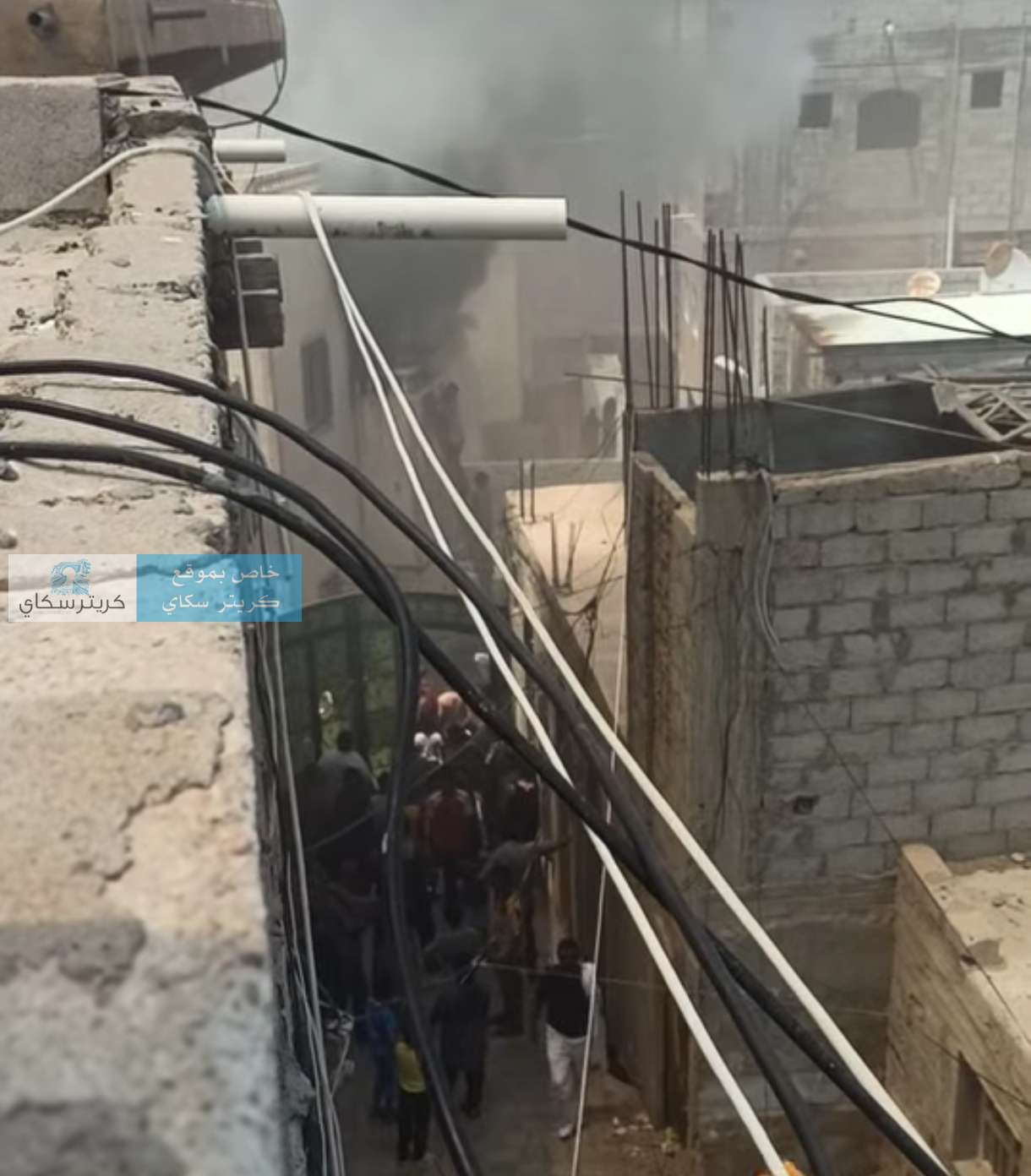 عاجل:حريق هائل بمنزل بكريتر