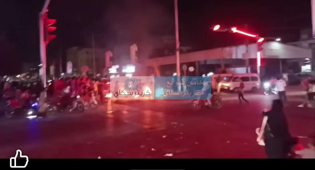 عاجل : صورة من الشيخ عثمان لاحتجاجات غاضبة وقطع للطرقات