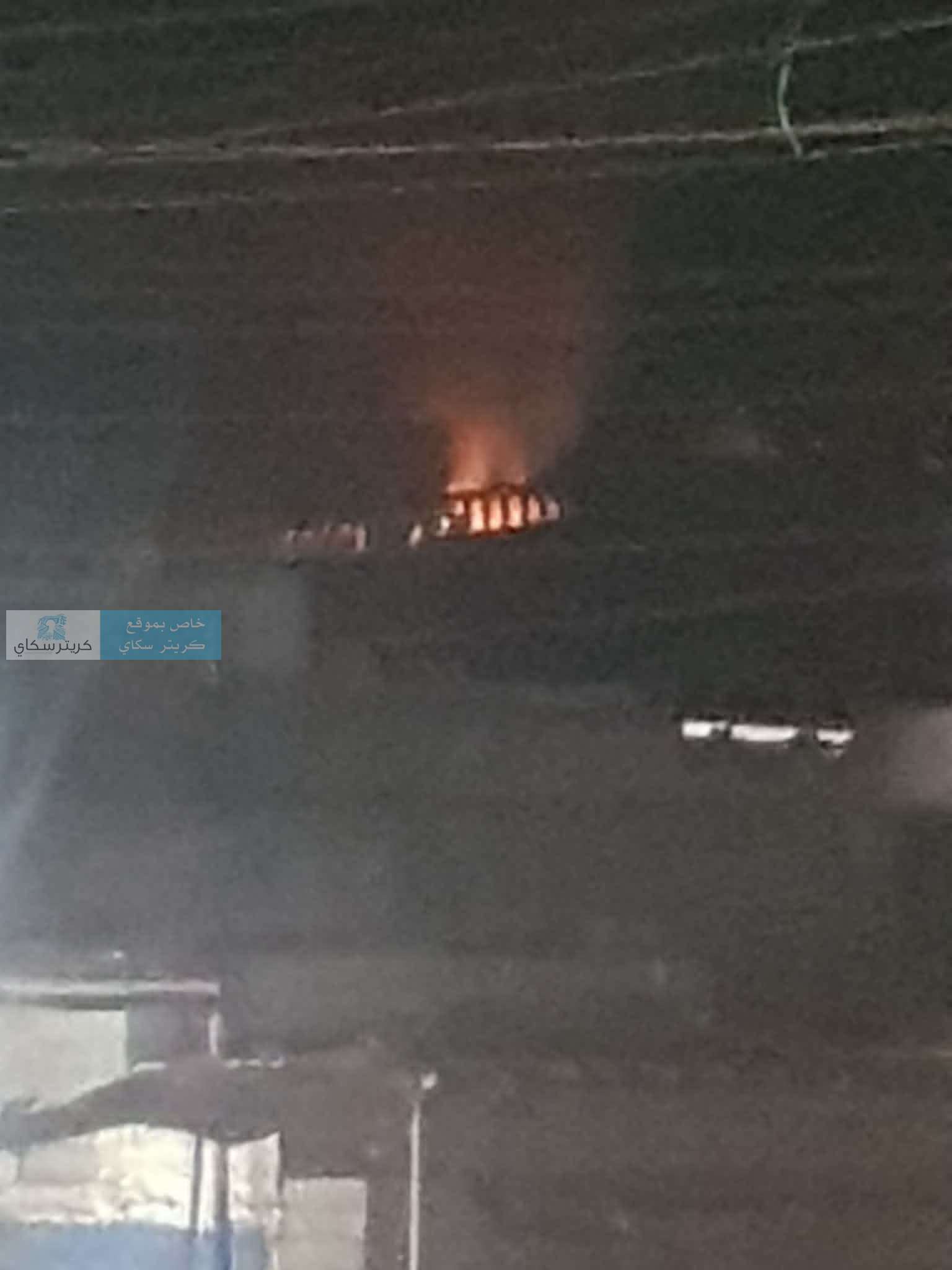 عاجل: اندلاع حريق في جبل بأبين