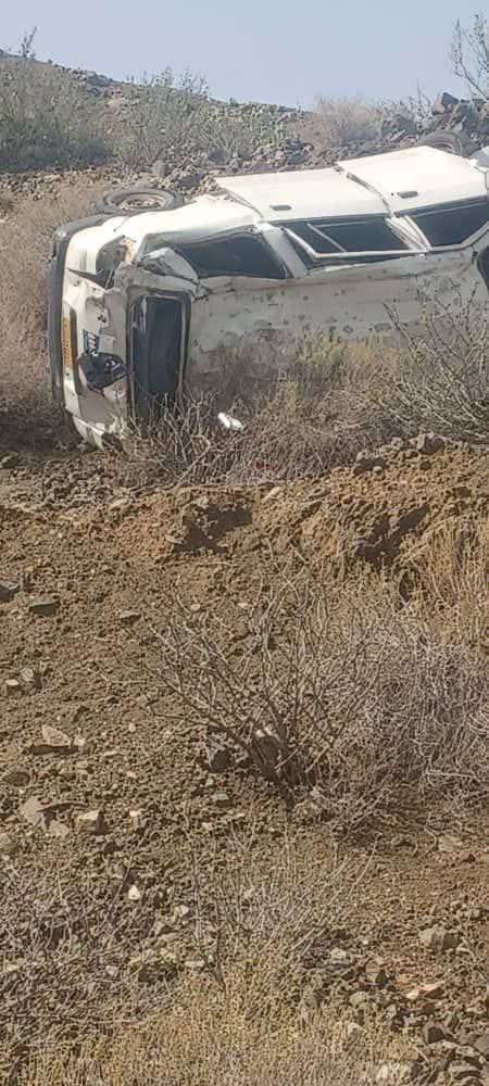 عاجل :جرحى إثر انقلاب سيارة