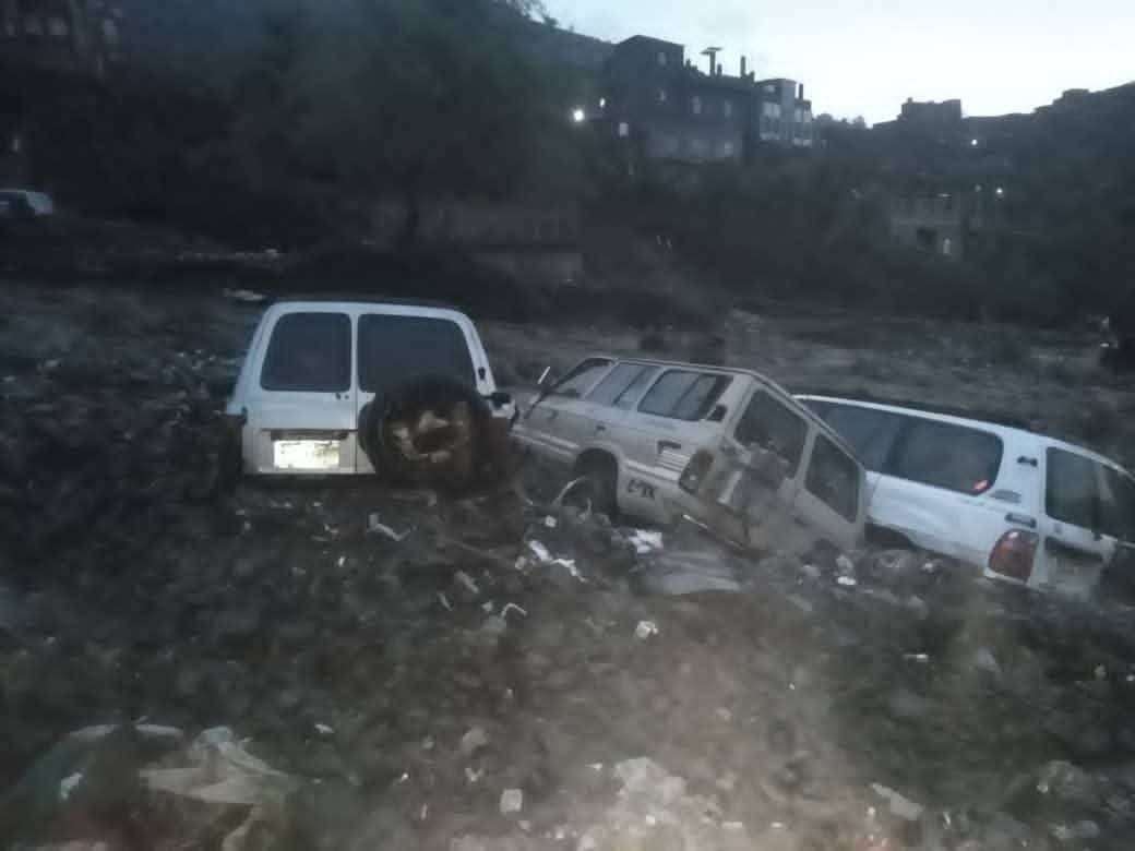 الكشف عن إحصائية ضحايا سيول تعز