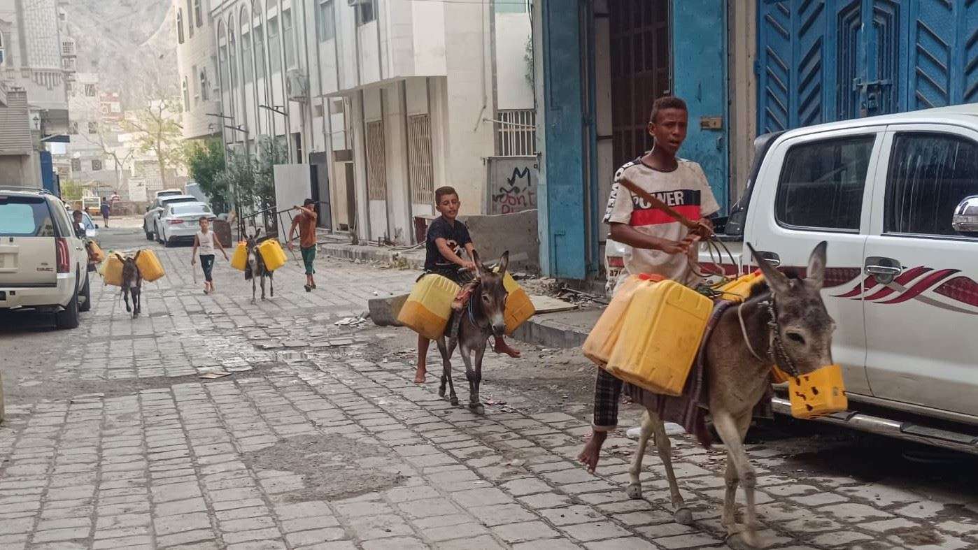 ازمة مياه خانقة تضرب عدن