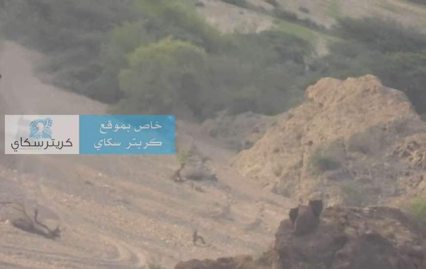 قوات العمالقة تدمر مركبة حو ثية ومصرع من عليها في جبهة كهبوب
