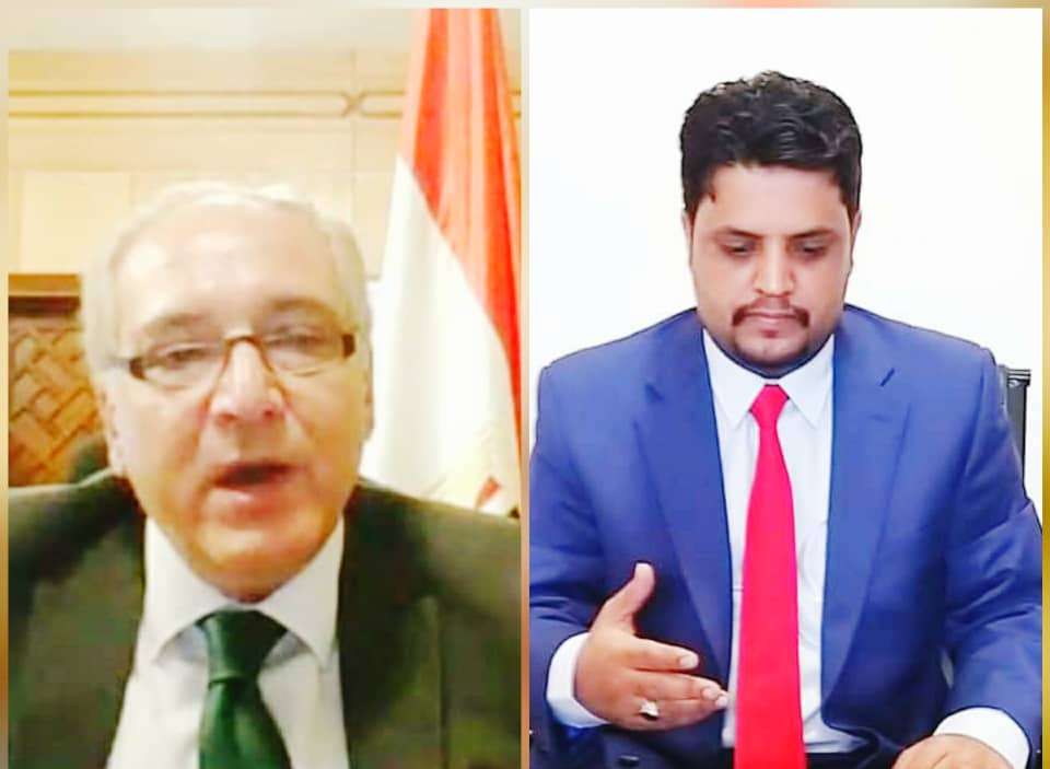 الوزير كلشات يطلع السفير المصري على جهود الوزارة والتحديات التي تواجه قطاع الكهرباء