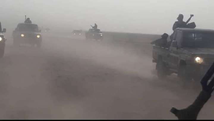 شاهد تعزيزات قبلية من شبوة إلى مأرب (صورة)