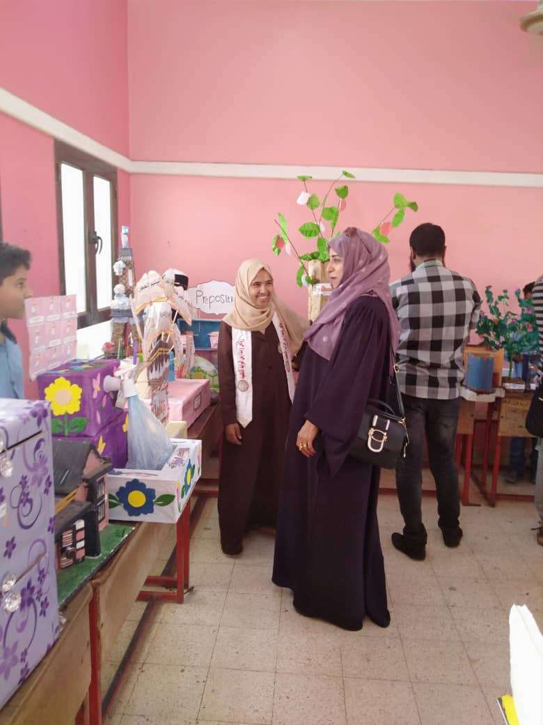 ادارة المرأة والطفل بنتقالي لحج تشارك في المعرض العلمي بتبن
