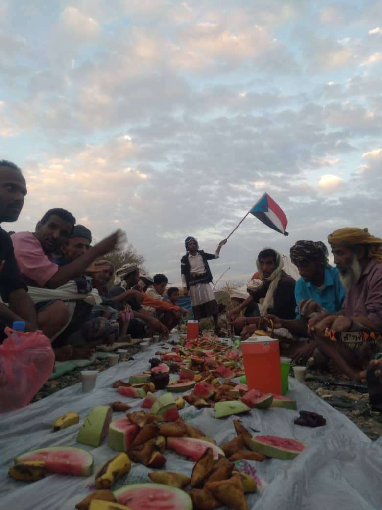 المجلس الانتقالي بجيشان يدشن وجبة إفطار صائم