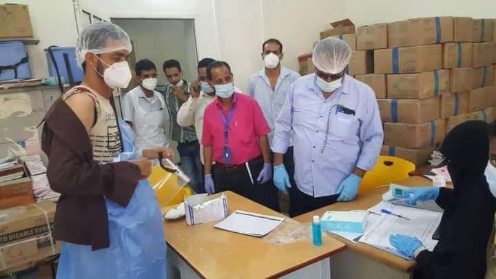 تدشين المرحلة الأولى من حملة التحصين ضد فيروس كورونا في الضالع
