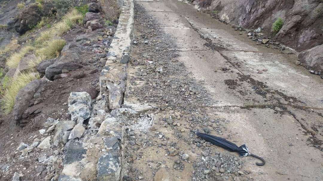 عمل تخريبي متعمد يطال طريق تعز _عدن الجديد(صورة )