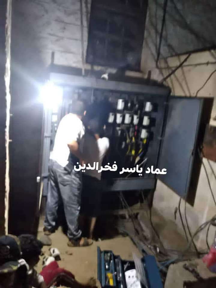 بدء عملية اصلاح عمل تخريبي في خورمكسر