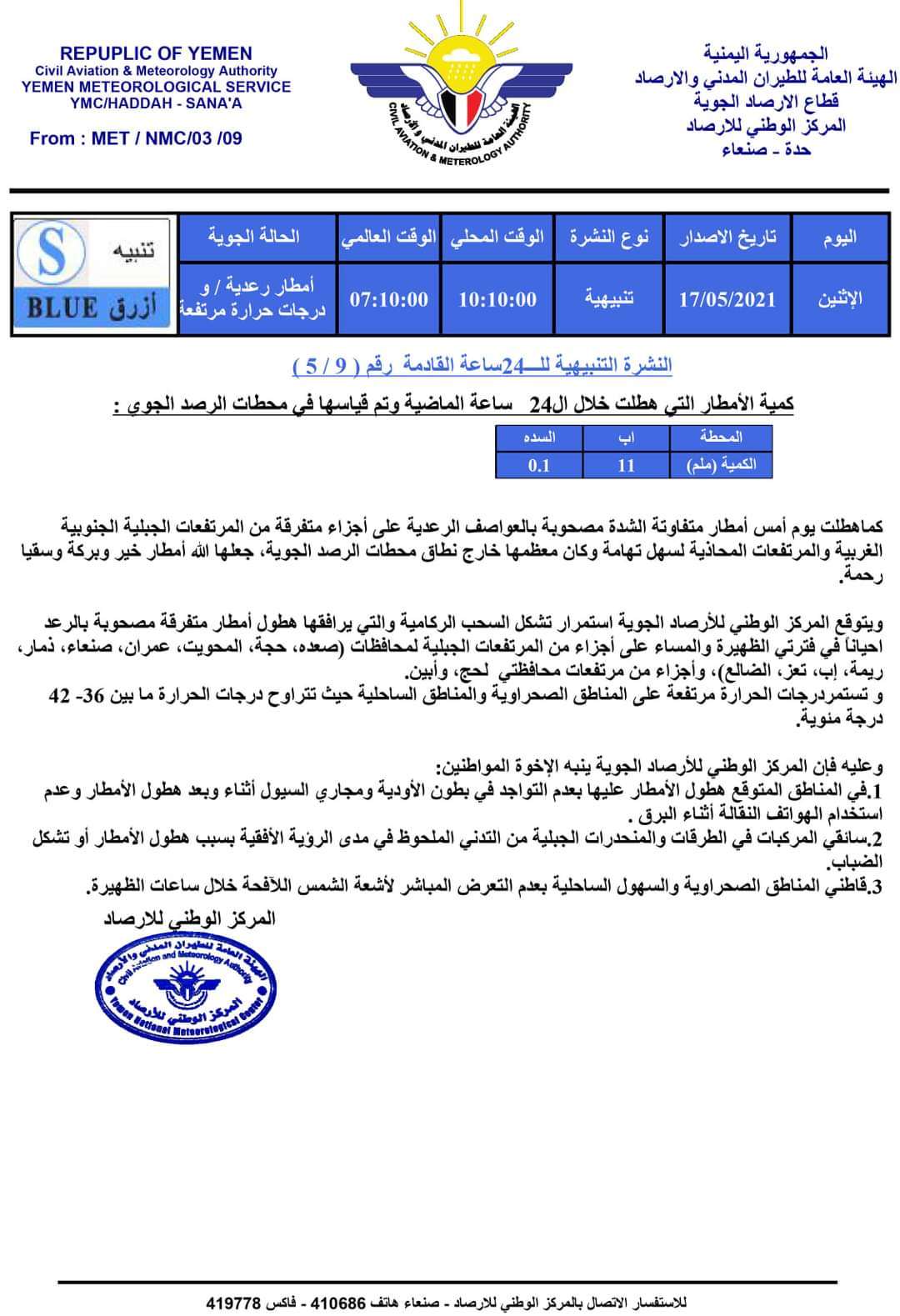 استمرار الامطار الرعدية وارتفاع درجة الحرارة بهذه المحافظات(تعرف على حالة الطقس)