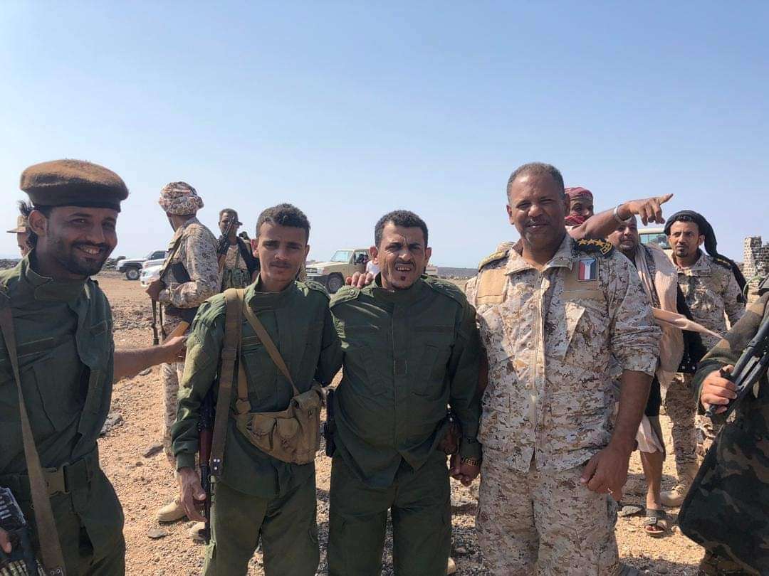 بالصور .. قيادات عسكرية تابعة للإنتقالي تزور جزيرة ميون