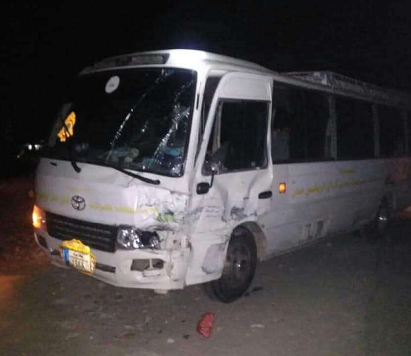تعرض حافلة لتادي التلال لحادث مروري