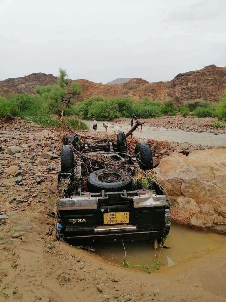 شاهد كيف اصبحت شبوة بعد الفيضانات