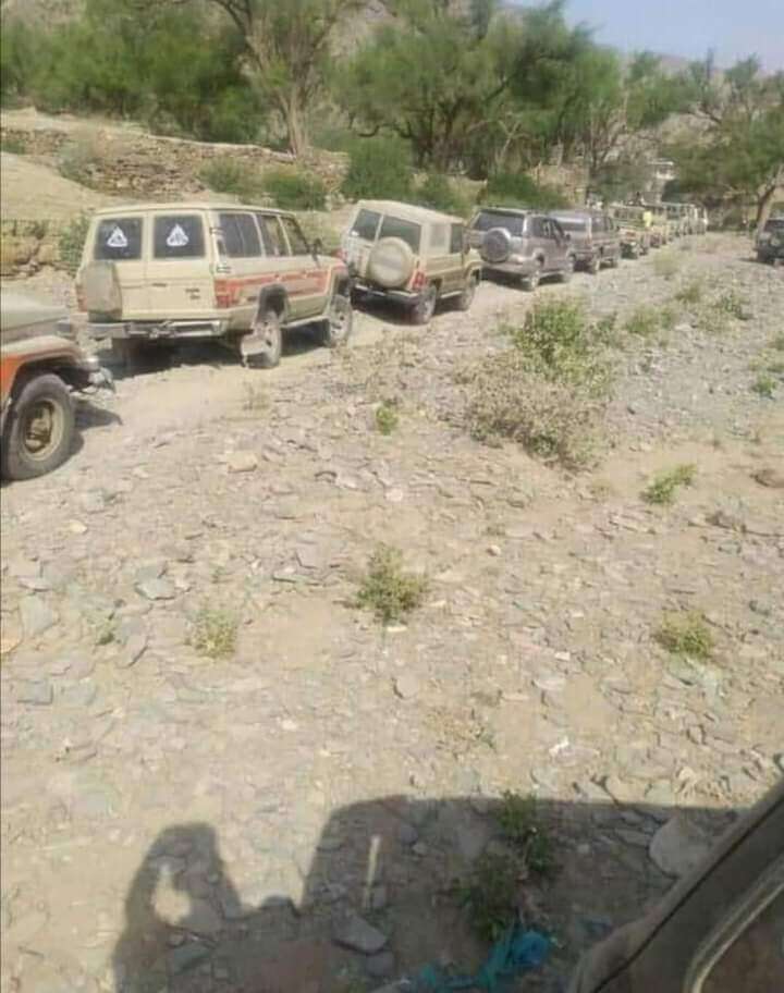 عاجل : تعزيزات عسكرية كبيرة لقبائل يافع تتجه صوب حدق