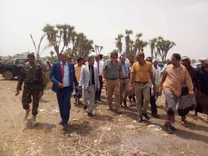 مدير عام الدريهمي يستقبل منسق الشؤون الإنسانية للأمم المتحدة للإطلاع على معاناة المواطنين