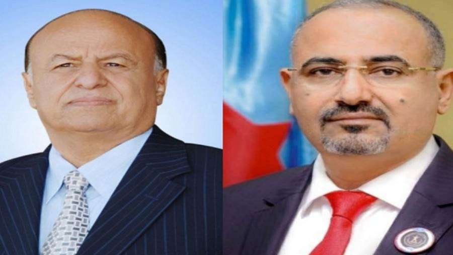 الزبيدي يطمئن على صحة الرئيس هادي
