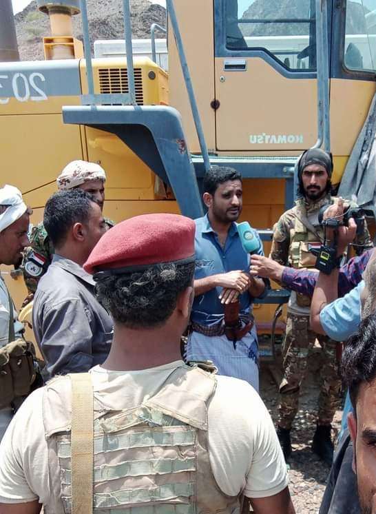 الكلدي يقوم بزيارة ميدانية لموقع مشروع طريق باتيس رصد معربان لبعوس بمنطقة ثنهة