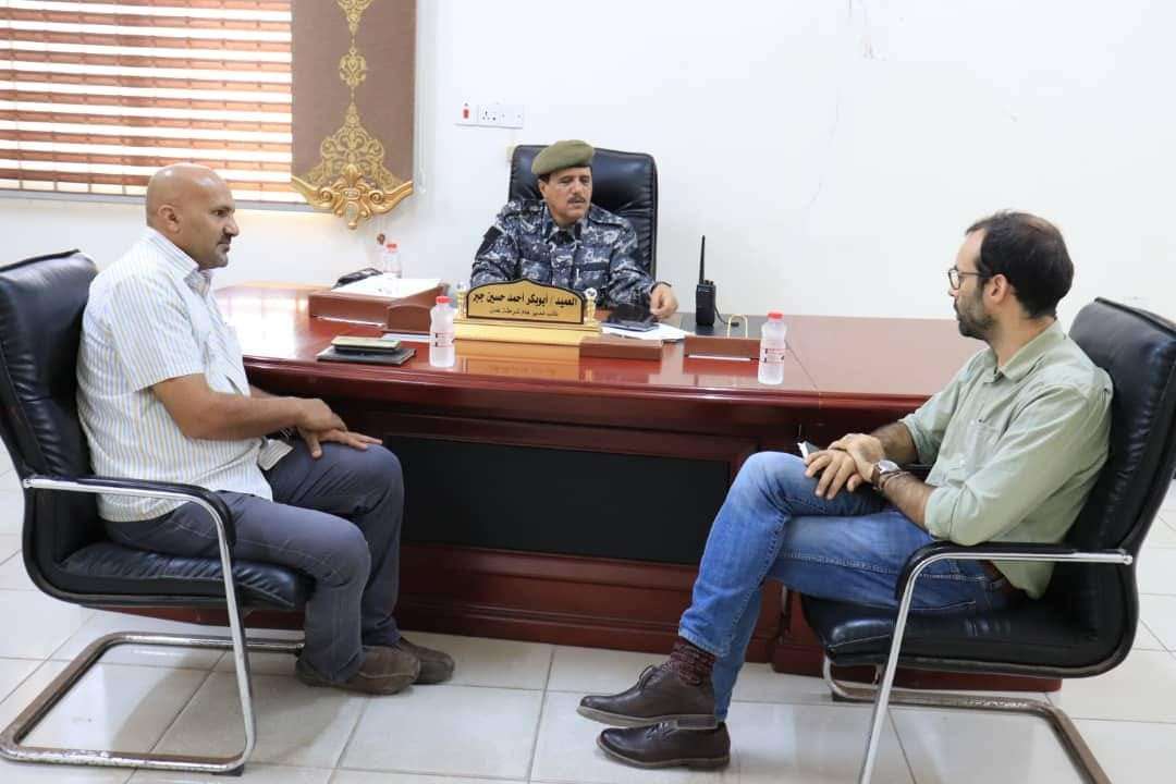 نائب مدير أمن العاصمة عدن يلتقي نائب رئيس بعثة اطباء بلا حدود&nbsp;