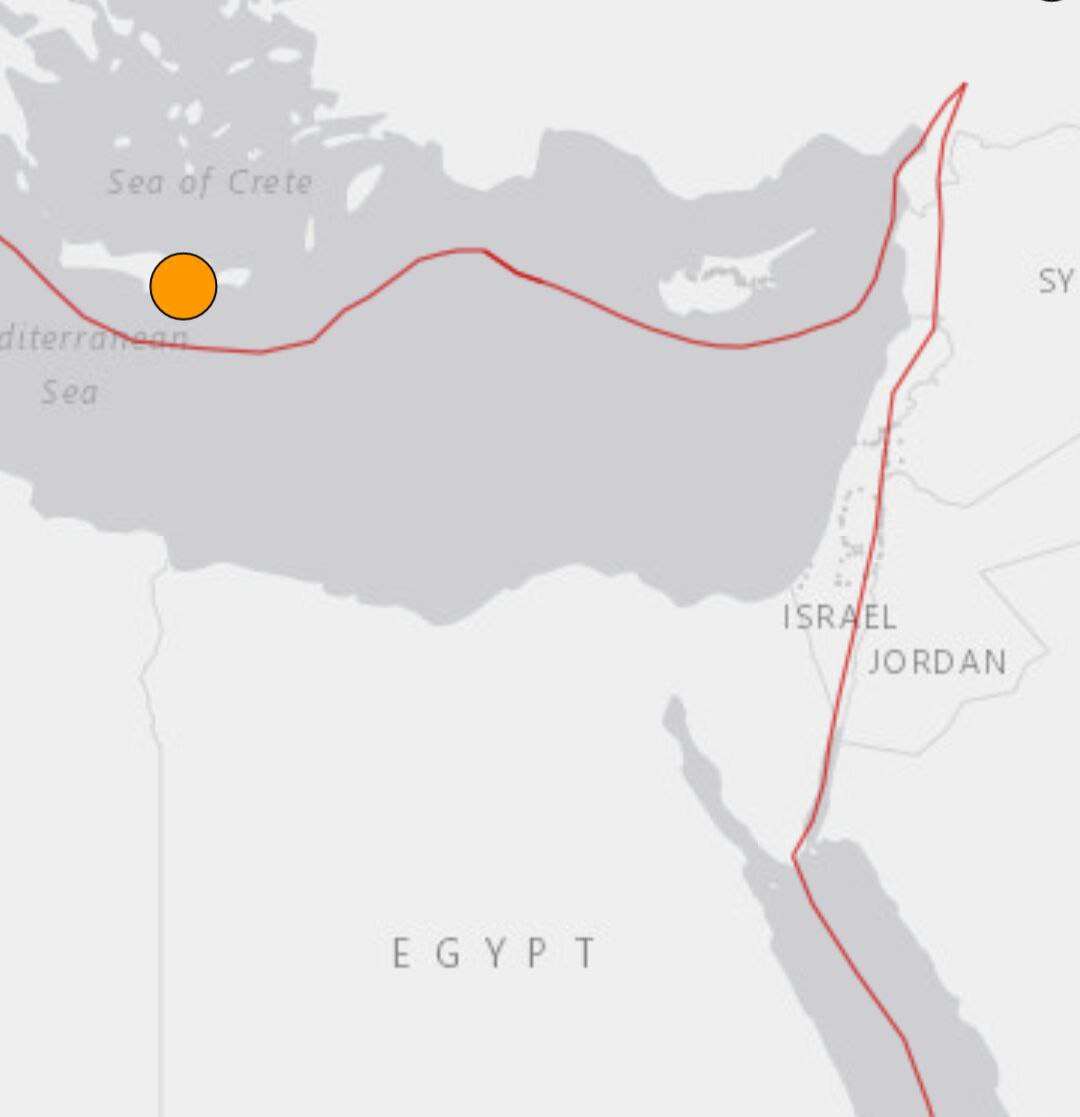 زلزال يضرب السواحل الجنوبية لجزيرة كريت اليونانية