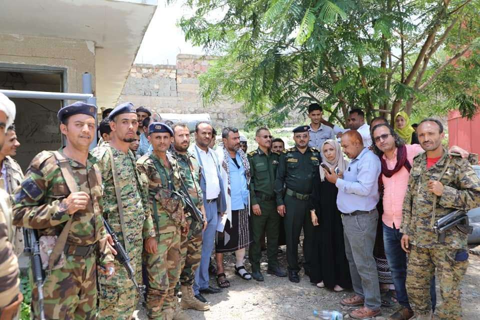 إدارة عام شرطة محافظة تعز تتسلم مهام حماية المنشآت التابعة لمؤسسة المياه