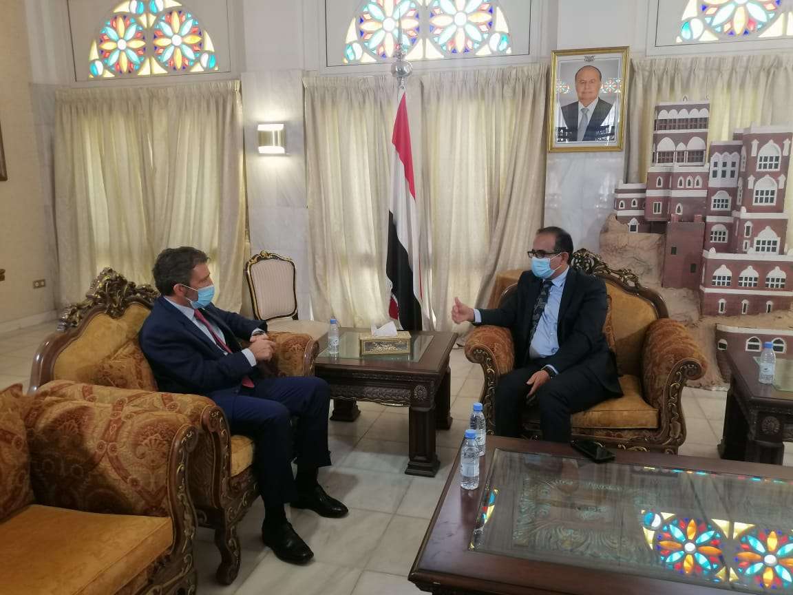 بحيبح يناقش مع نائب المنسق المقيم للأمم المتحدة دعم القطاع الصحي ومواجهة كورونا