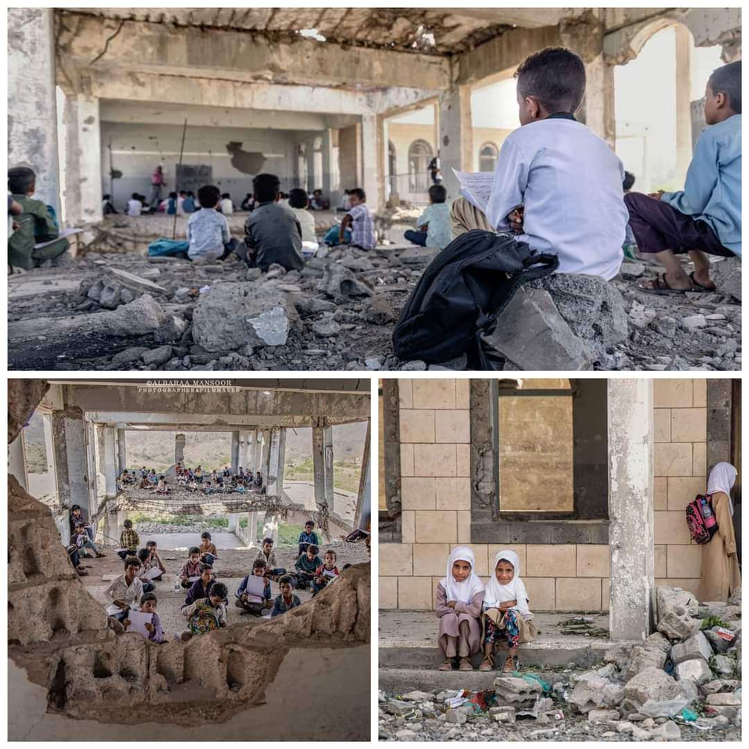 الروائية الجزائرية احلام مستغانمي تعلق على صورة لطلاب في تعز ماذا قالت؟