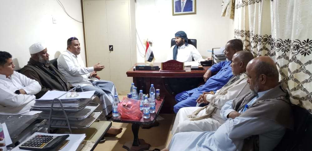 الصيعري يستقبل مديري صندوق التحسين والنظافة والجمارك لعمل الأرصفة والتشيجر