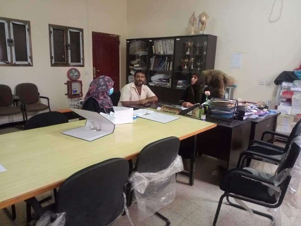 نزول فريق الوحدة التنفيذية للتغذية المدرسية بوزارة التربية والتعليم/عدن