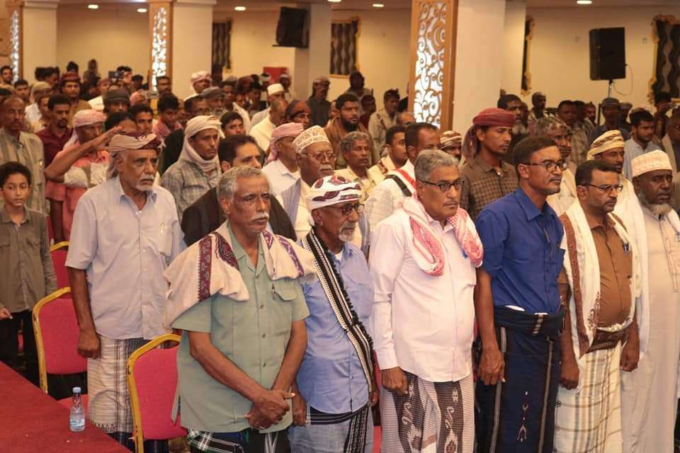 بالصور.. المجلس الانتقالي ينظم حفلا بمناسبة ١٤ اكتوبر في المكلا