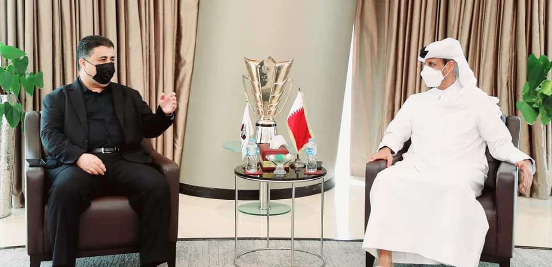 رئيس الاتحاد القطري يستقبل نظيره اليمني ويبحثا تعزيز العلاقات الثنائية المتميزة رئيس الاتحاد القطري يستقبل نظيره اليمني ويبحثا تعزيز العلاقات الثنائية المتميزة