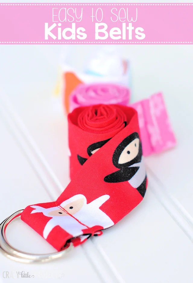 Easy to Sew Kids Belts