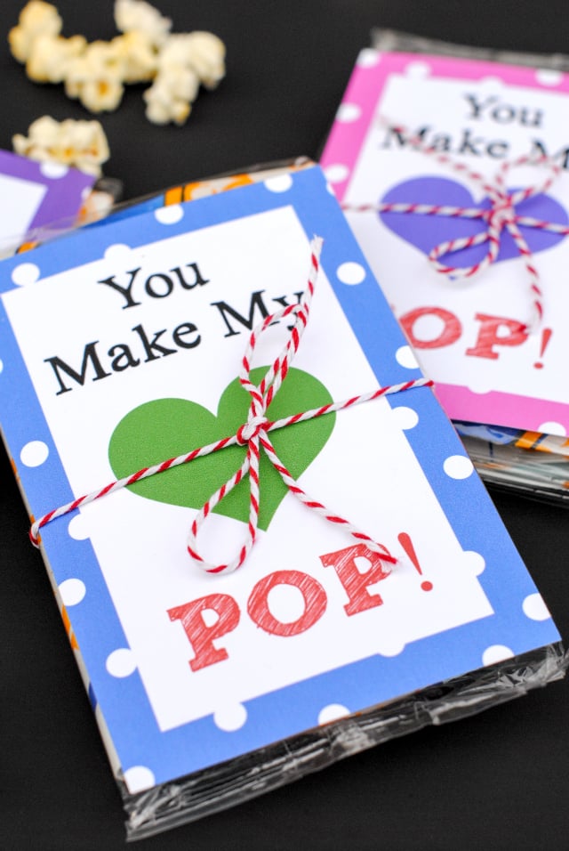 you make my heart pop valentines day idea crazy little