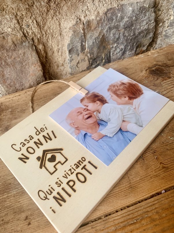 Targhetta Legno Regalo Nonni Idea Regalo Nonni Decorazione Da Parete