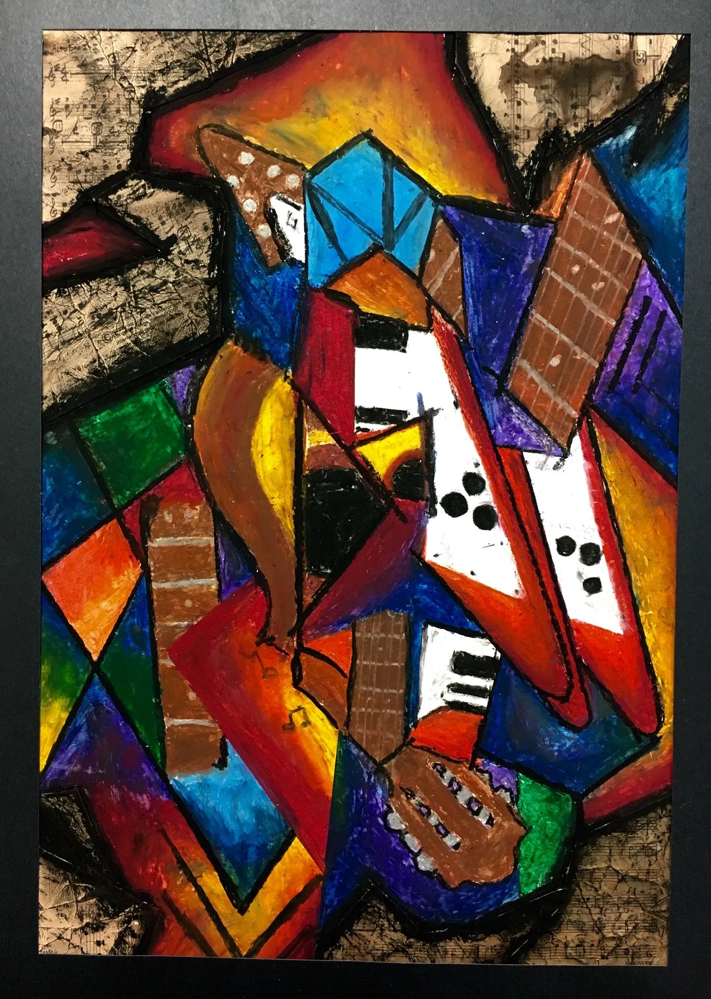 Cubism music instrument lesson plan Create Art with ME