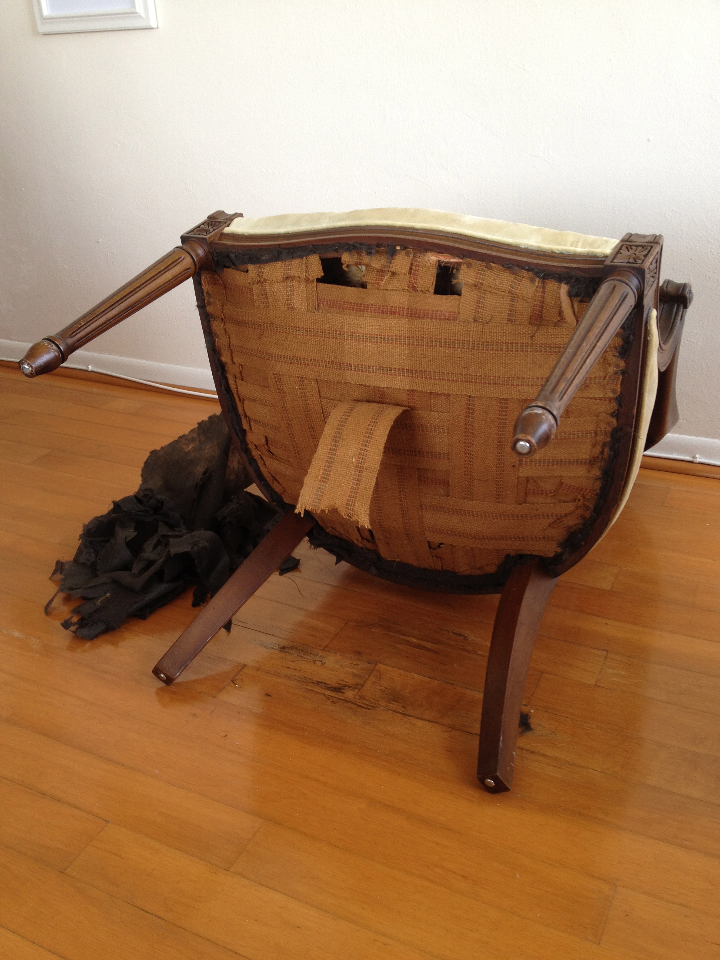 How to Reupholster a Chair - Infarrantly Creative