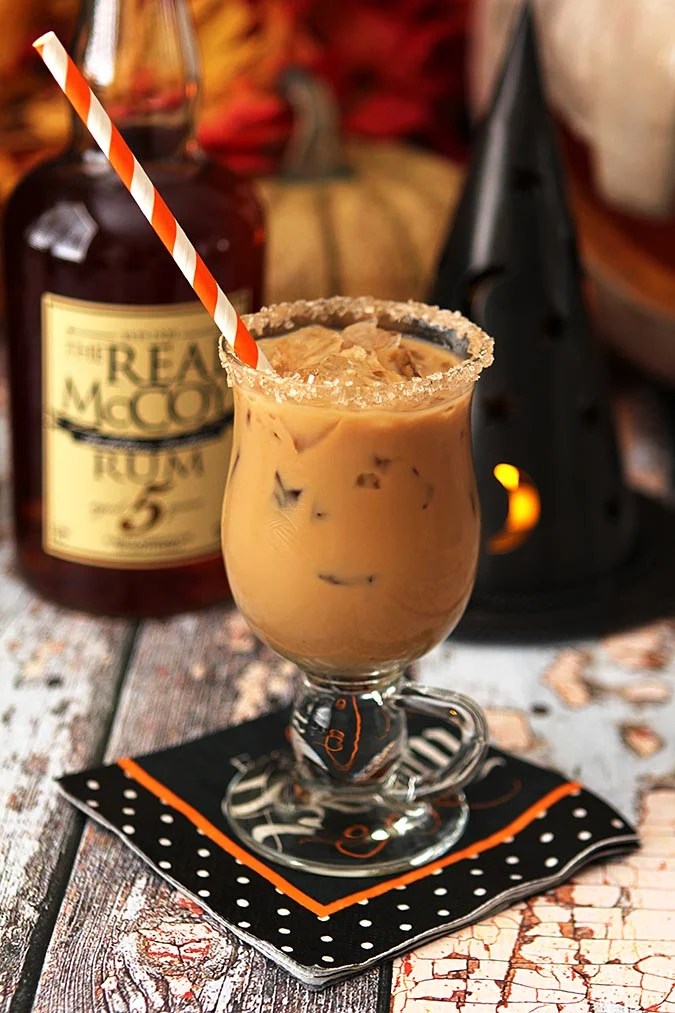 Ground espresso with sugar island spice rum at room temperature. Halloween Rum And Espresso Cocktail Creative Culinary