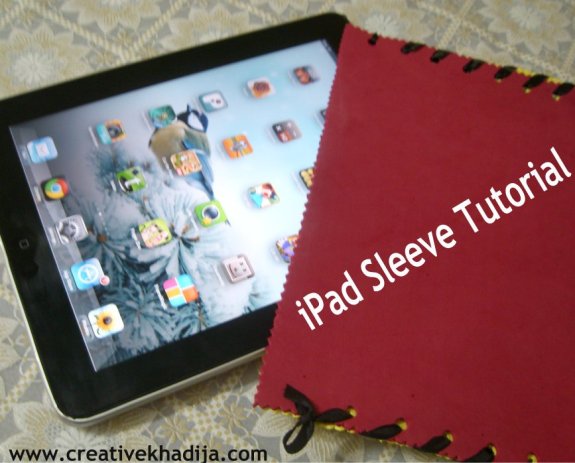 DIY ipad sleeve cover making