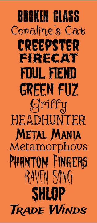 Nelsson is a typical halloween themed font family. 13 Free Halloween Fonts Creativepro Network