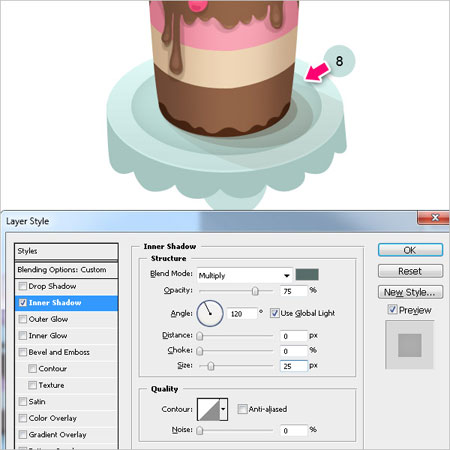 как из бумаги нарисовать торт