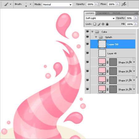 как из бумаги нарисовать торт