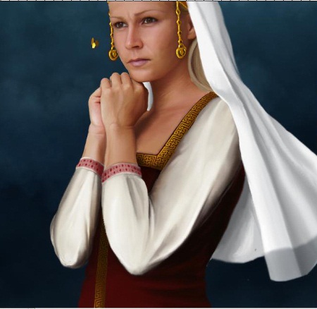 как нарисовать блестящую ткань