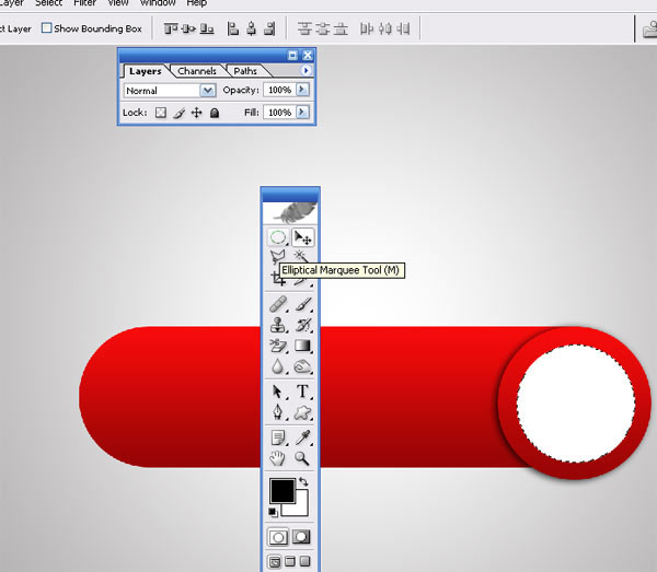 как нарисовать кнопку в фотошопе