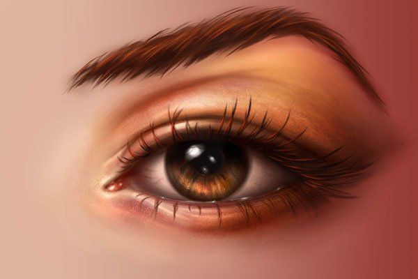 как нарисовать глаза на телефоне