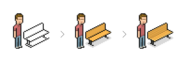 нарисовать парковую зону