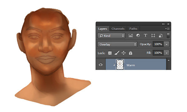 как рисовать кожу в фотошопе