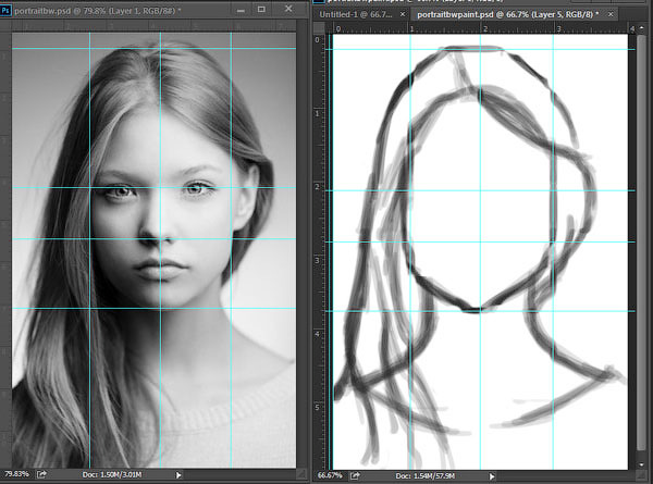 как рисовать людей в фотошопе