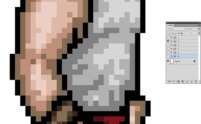 как нарисовать пиксельного персонажа для игры