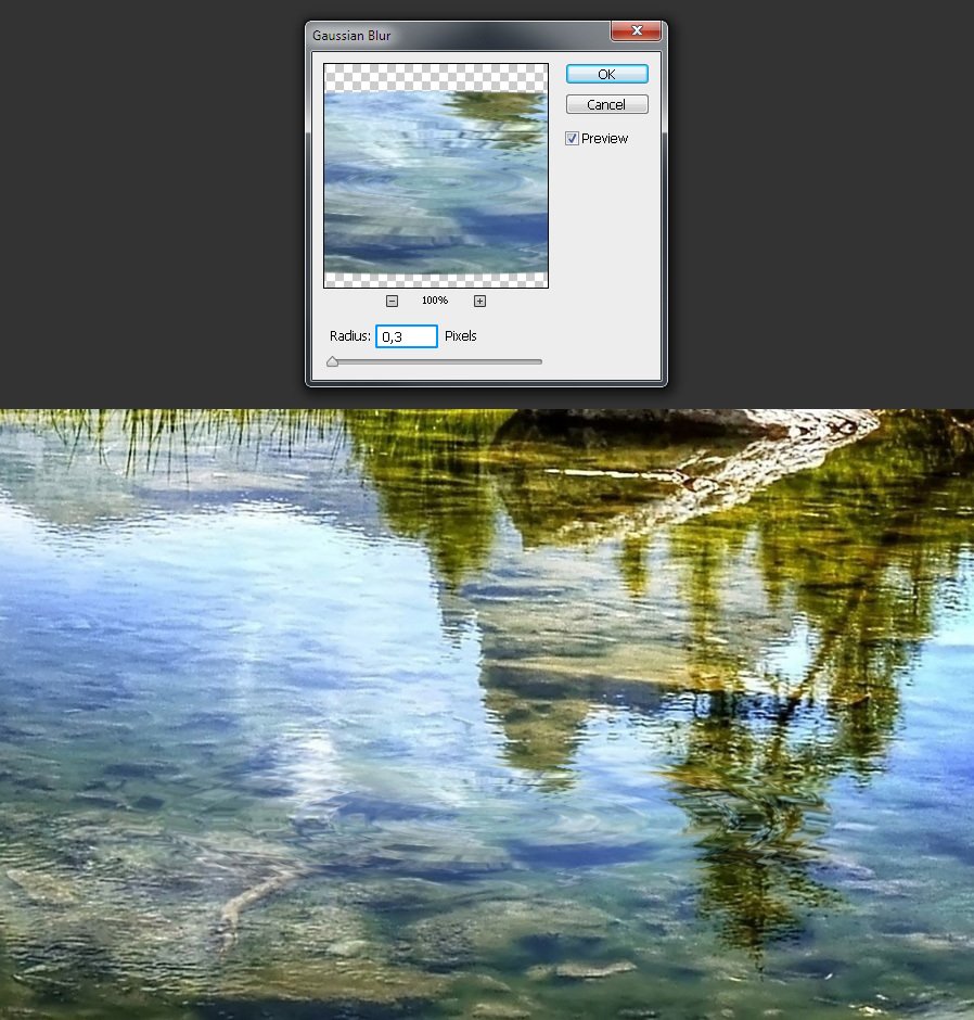 нарисовать круг воды