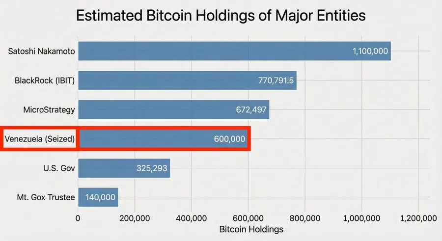 Les renseignements suggèrent que le Venezuela pourrait contrôler une énorme « réserve fantôme » de Bitcoin pouvant atteindre 600 000 BTC.